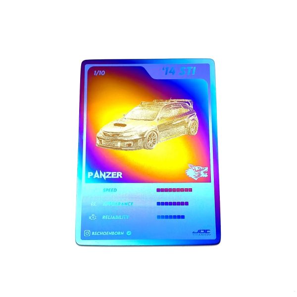 JDC Titanium Custom Trading Cards - Make Your Own Unique Titanium Trading Card! Supply
