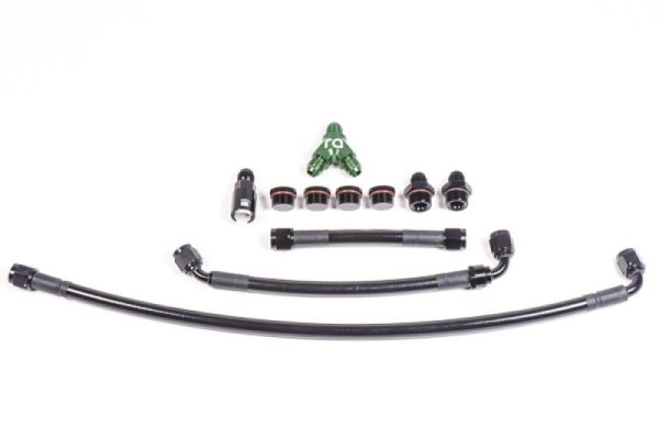 Radium Engineering Fuel Rail Plumbing Kit (07-14 Ford Mustang GT) For Sale