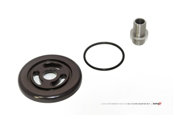 AMS Performance Alpha Billet Oil Filter Adapter w Street Filter for Cooling Kit (09+ Nissan GT-R R35) Sale