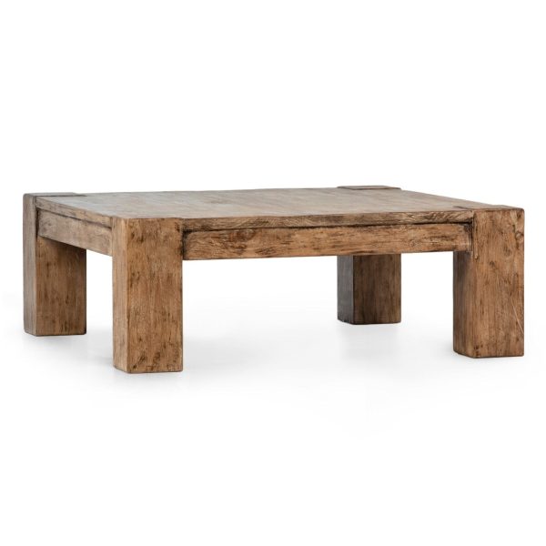 TERRAIN ANTIQUE NATURAL PINE COFFEE TABLE Discount