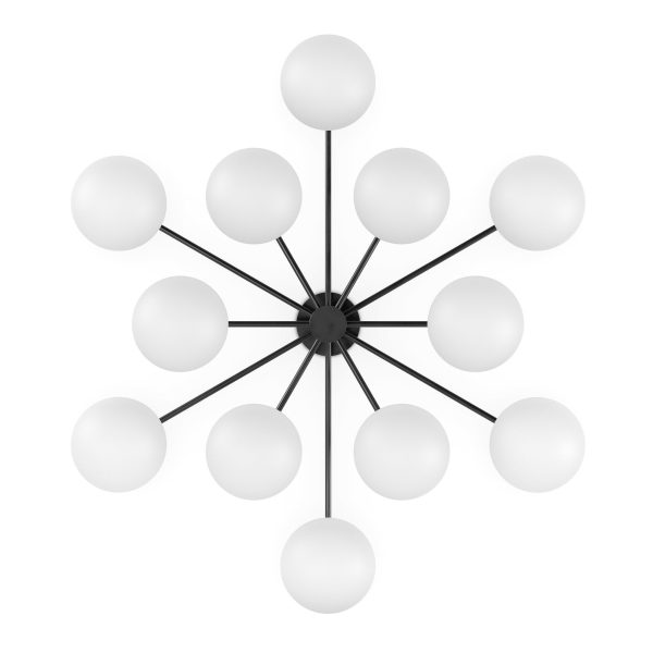 ORION 48 RD OPAL GLASS CHANDELIER Fashion - Image 3