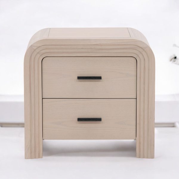 BLANCHE DECO WOOD NIGHTSTAND Sale - Image 2