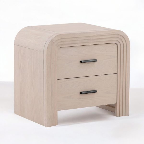 BLANCHE DECO WOOD NIGHTSTAND Sale - Image 3